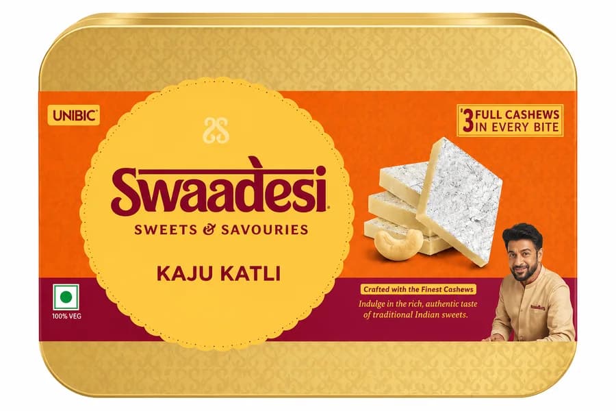 Unibic Swaadesi Kaju Katli (Tin)